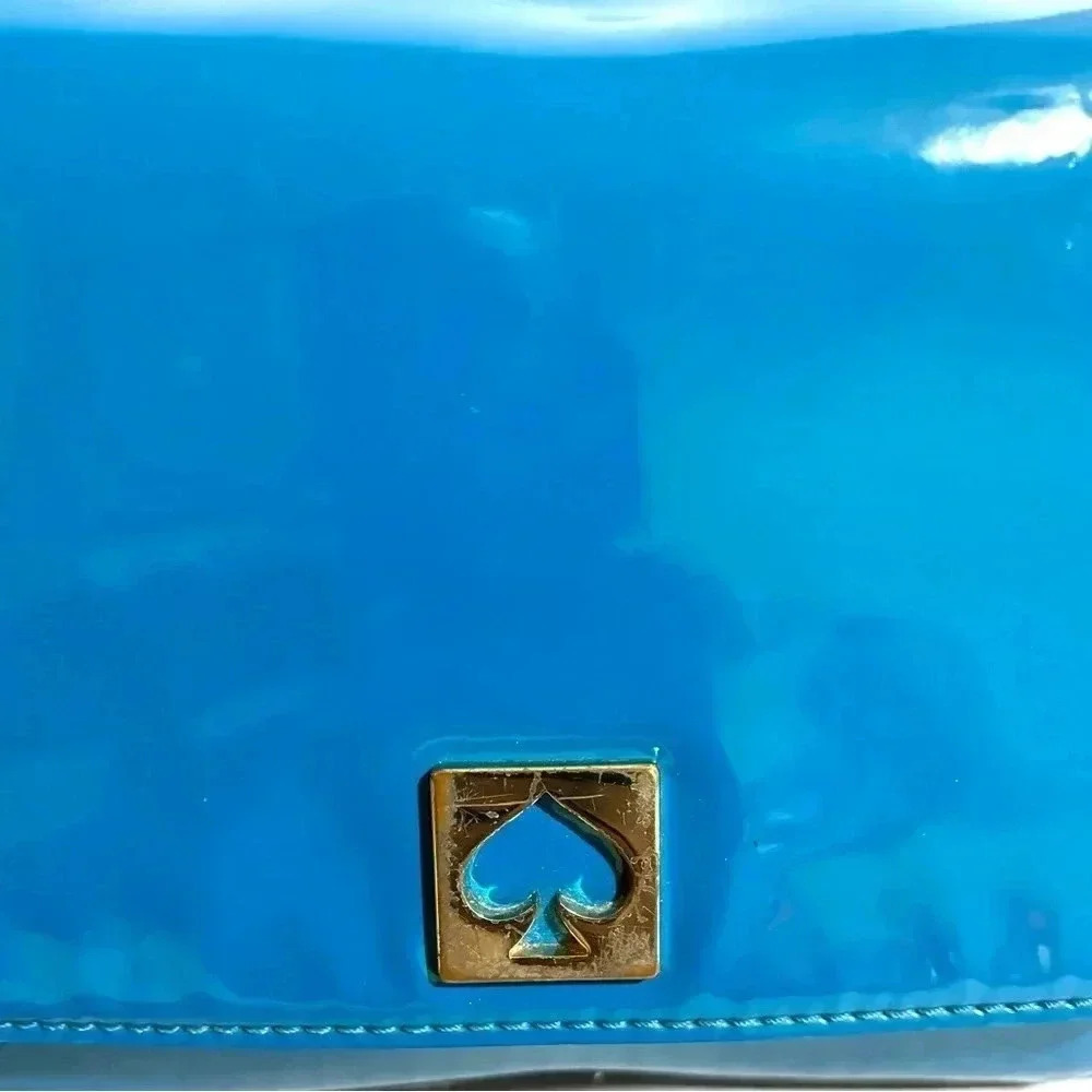 Kate spade blue patent leather crossbody handbag - Picture 7 of 11